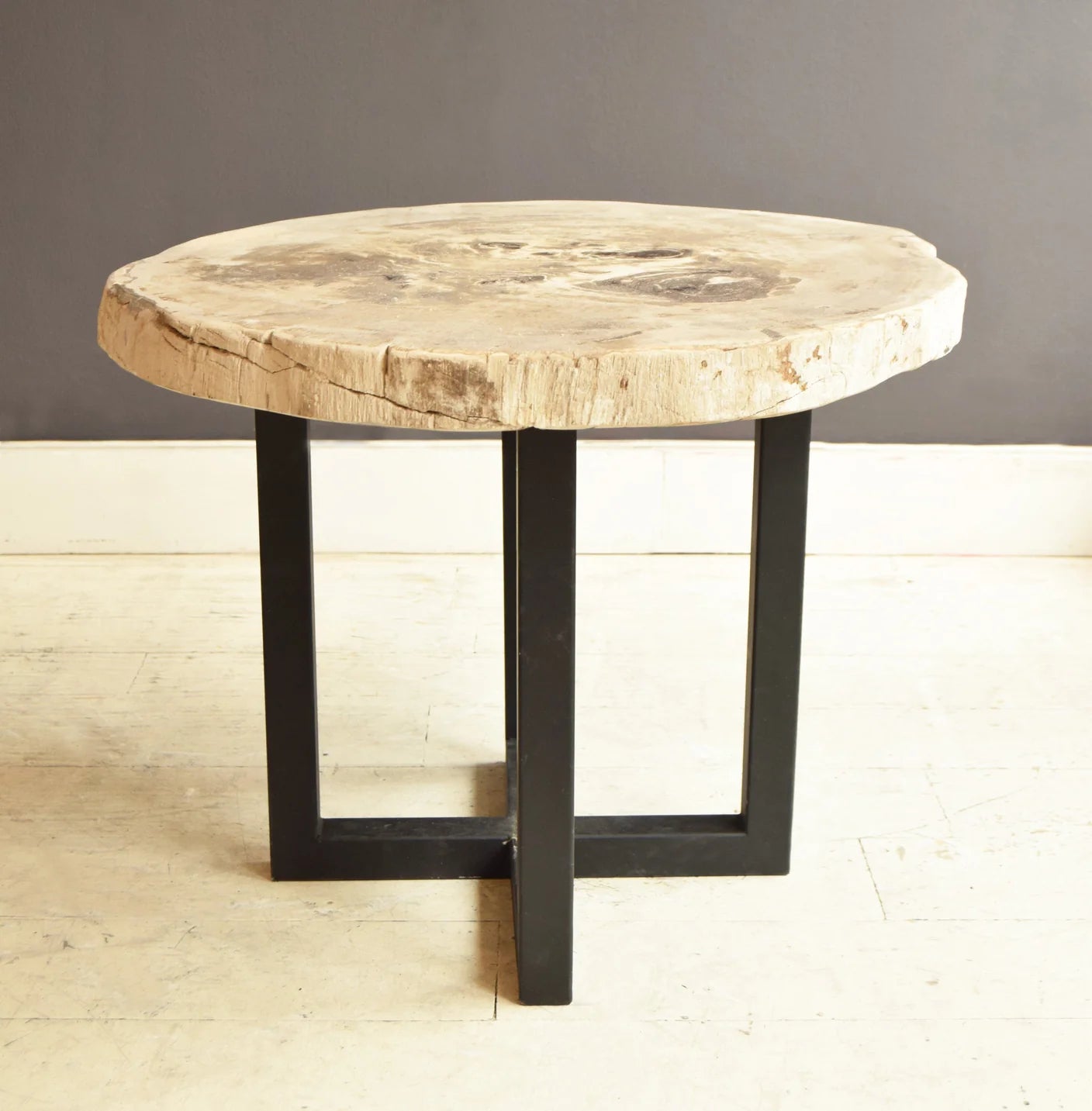 Hudson Petrified Wood Side Table